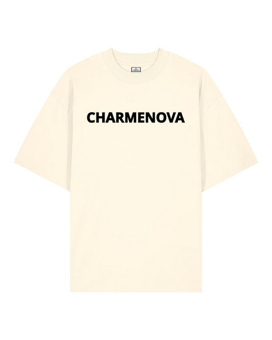 Cream Zebra Basic Oversized Tee