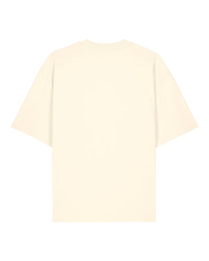 Cream Zebra Basic Oversized Tee