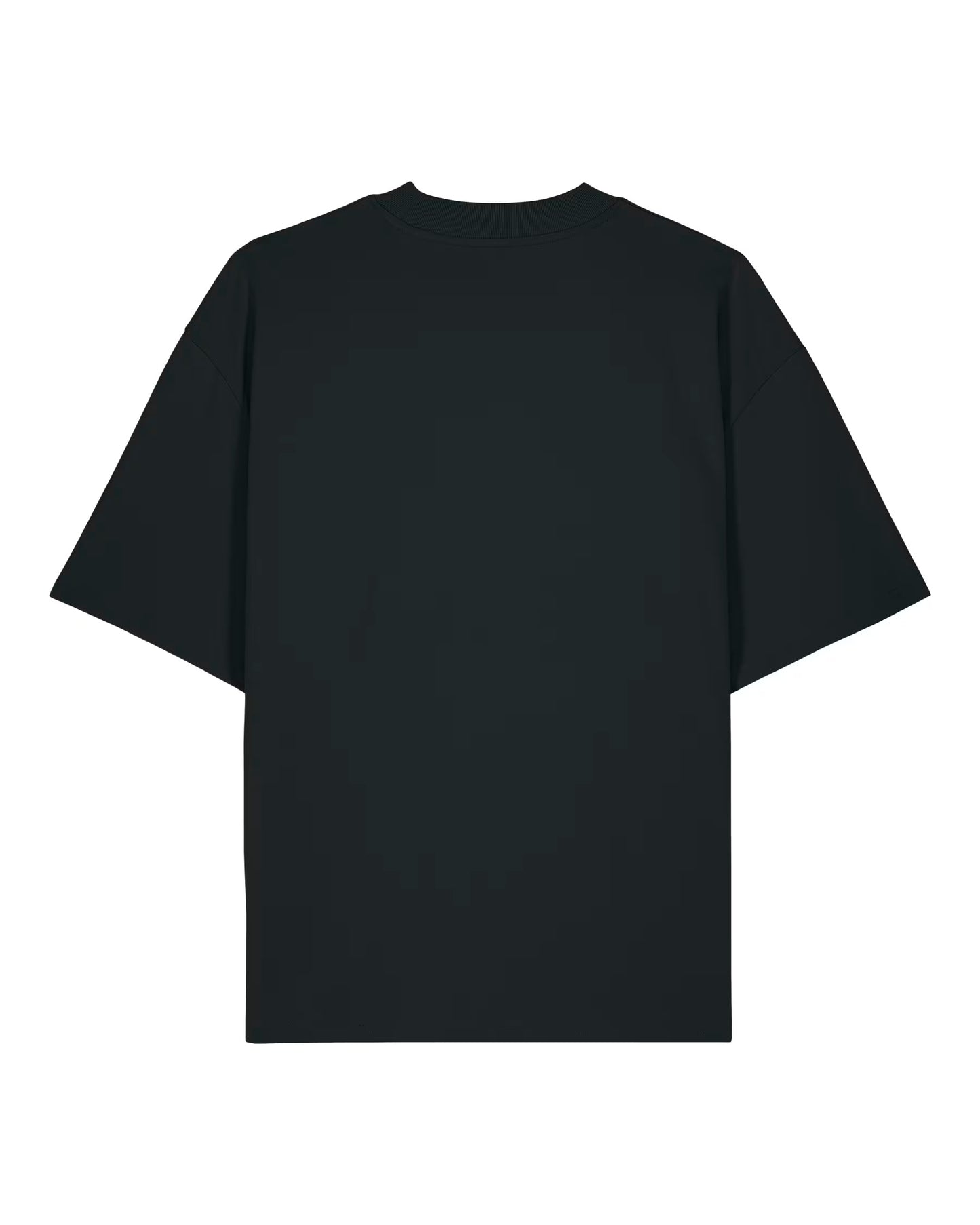 Black Basic Zebra Oversized Tee