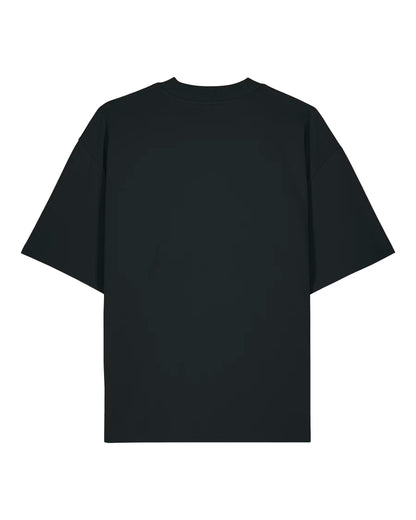 Black Basic Zebra Oversized Tee