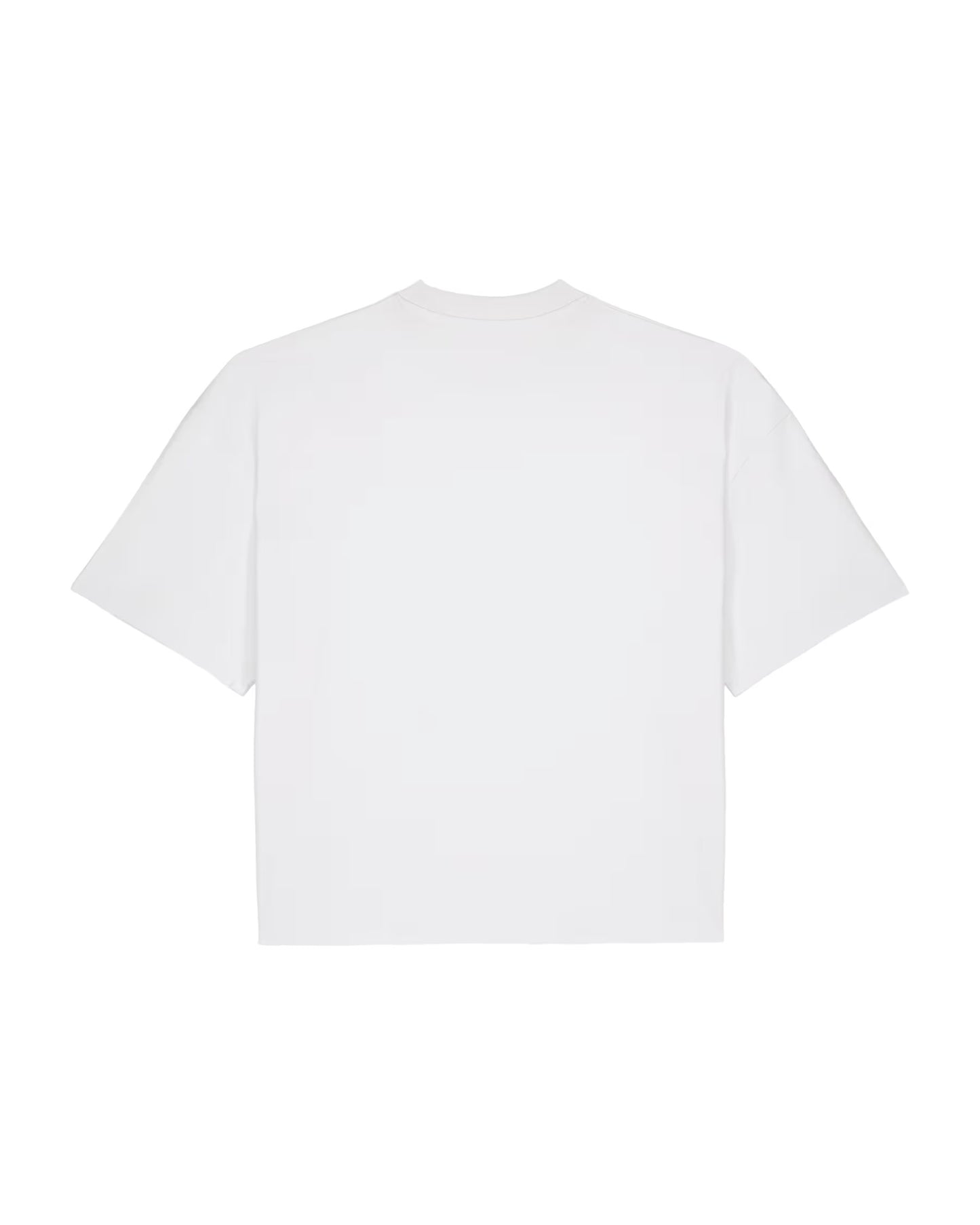White Runway Oversized Cropped Tee