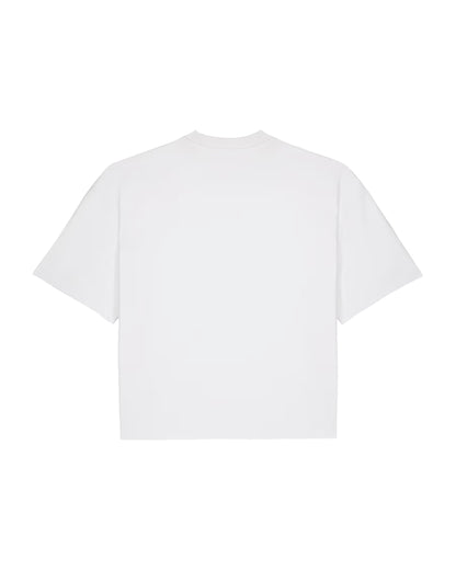 White Runway Oversized Cropped Tee