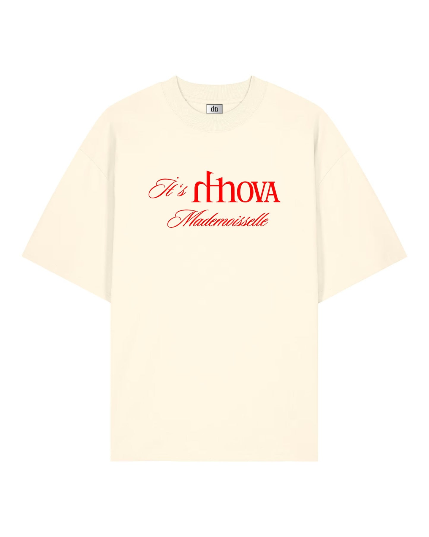 Cream Mademoissele Oversized Tee