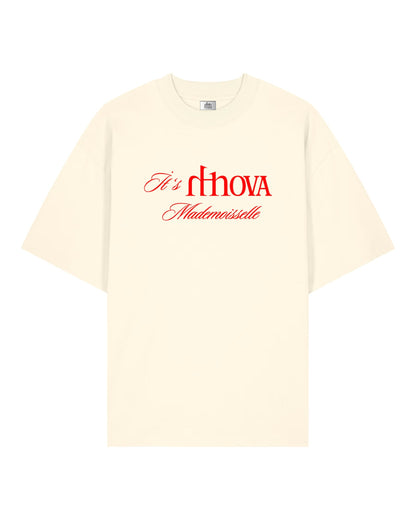 Cream Mademoissele Oversized Tee